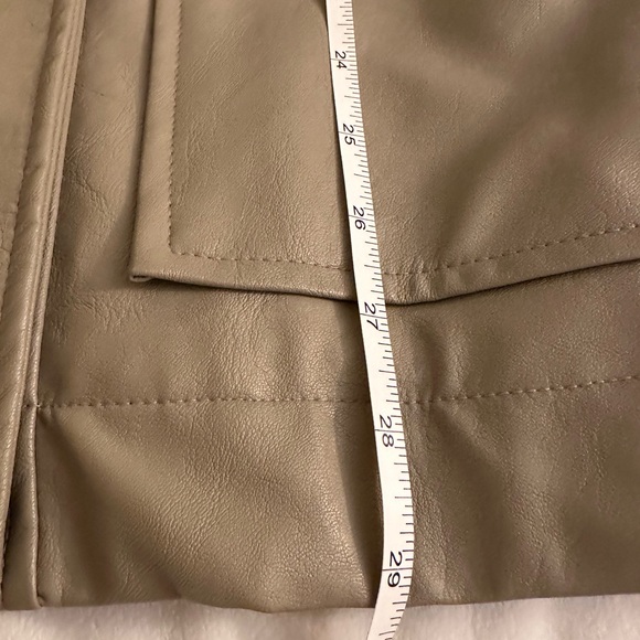 DONATED❌a•new•day, Vegan Leather, Frontier Brown Trench Coat - Picture 13 of 13